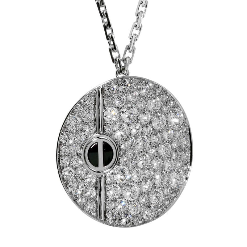 Cartier Love Pave Diamond White Gold Necklace 0000094