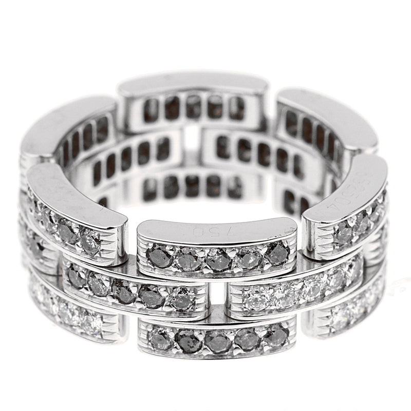 Cartier Maillon  Limited Edition Panthere Diamond White Gold Ring 0001829