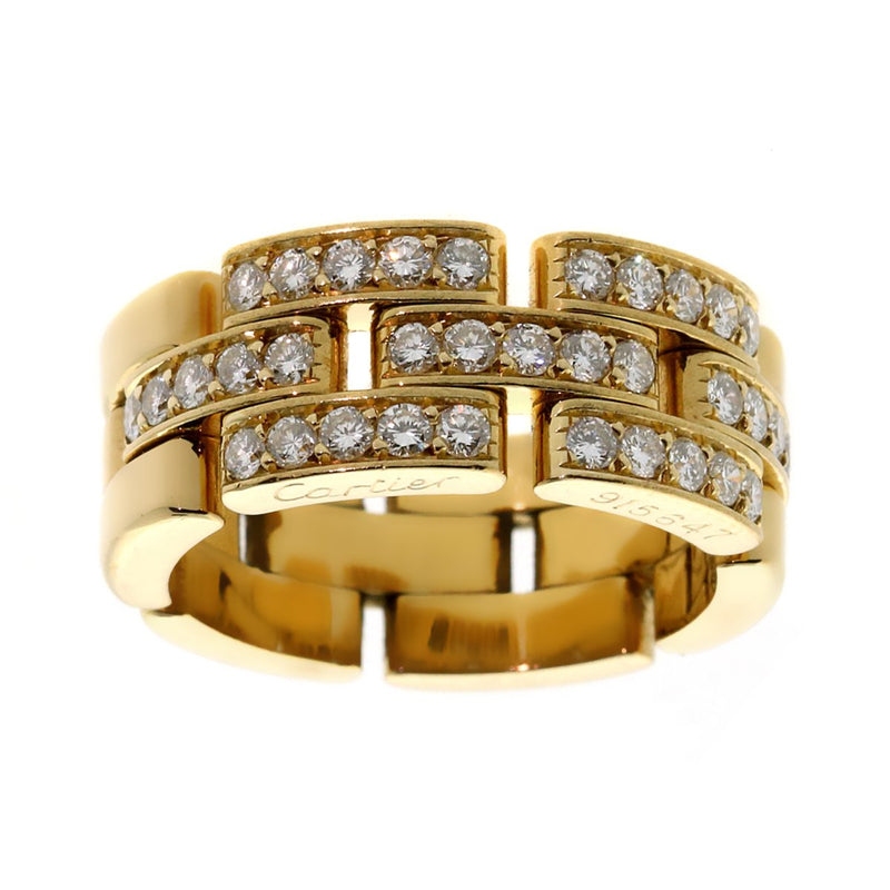 Cartier Panthere Ring 18K Real Gold Pave With Diamonds Luxury Brand Jewelry  Custom Made : r/Jewelry_USA