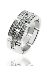 Cartier Maillon Panthere Diamond Ring in 18k White Gold 55maillon18784