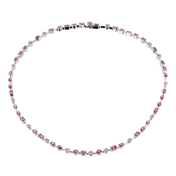 Cartier Meli Melo Diamond Pink Sapphire Necklace 0001093