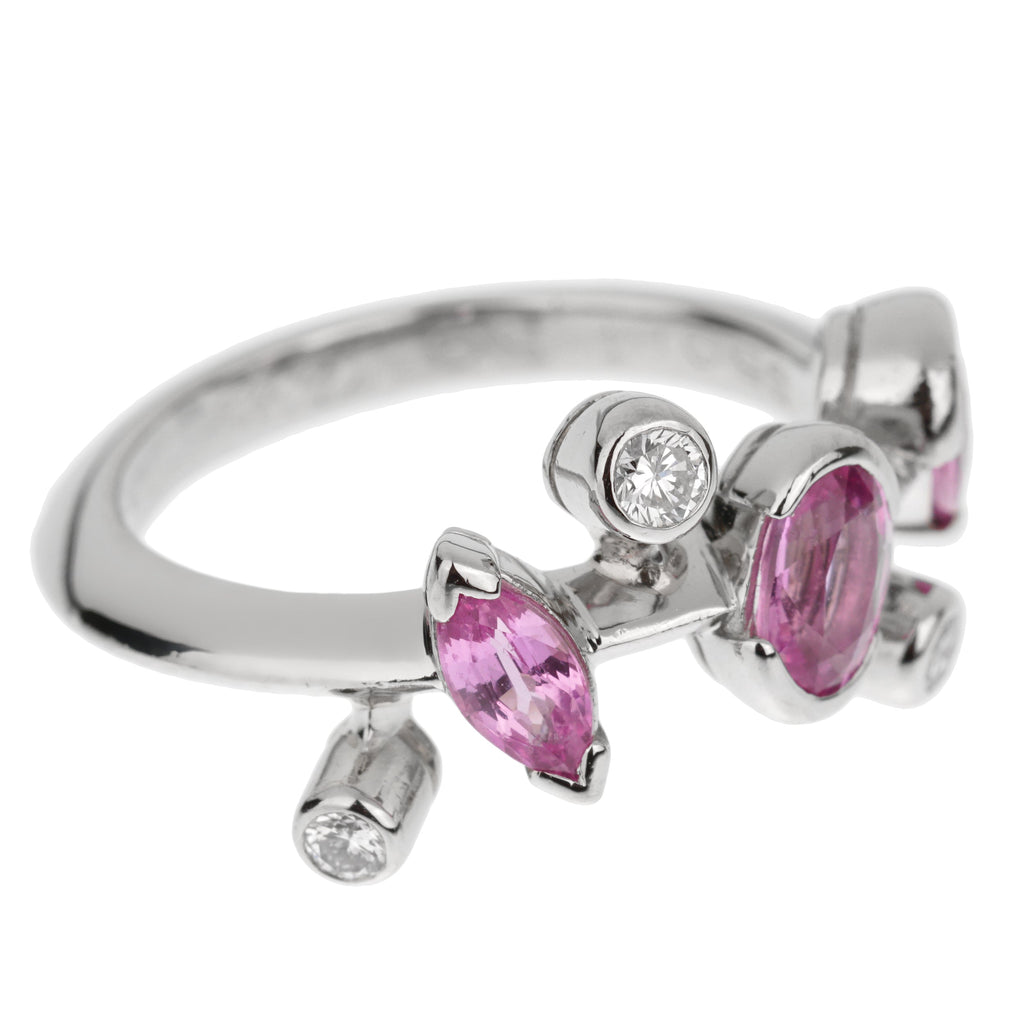 Cartier pink cheap sapphire ring