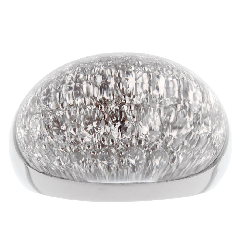 Cartier Myst Diamond Rock Crystal White Gold Ring 0002161