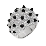 Cartier Onyx Diamond Panthere White Gold Ring 0000529