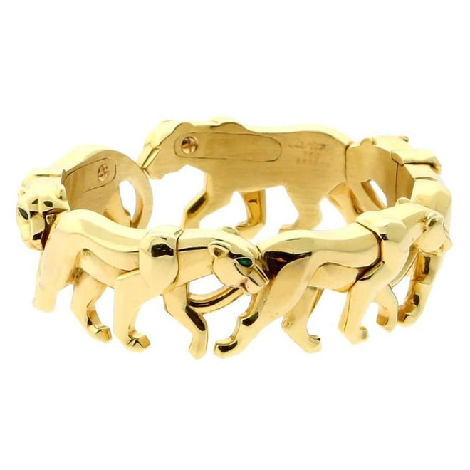 Cartier Panthere Cuff Gold Bangle CRT10003