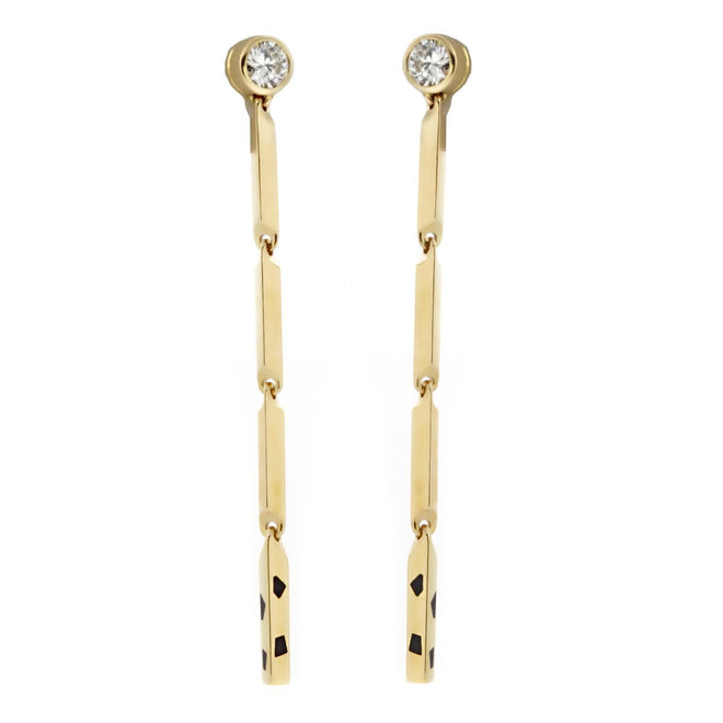 Cartier Panthere Diamond Drop Earrings 0000641