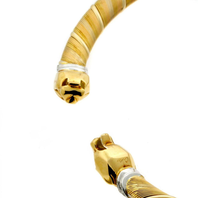 Cartier Panthere Diamond Gold Choker Necklace 0000359