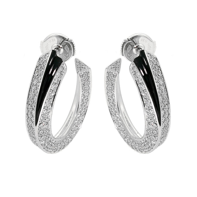 Cartier Panthere Diamond Onyx Earrings 0000533