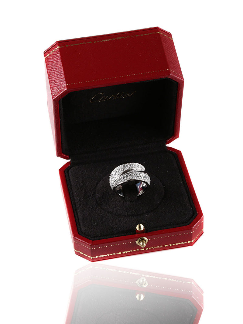 Cartier Panthere Diamond Ring in 18k White Gold B4194654