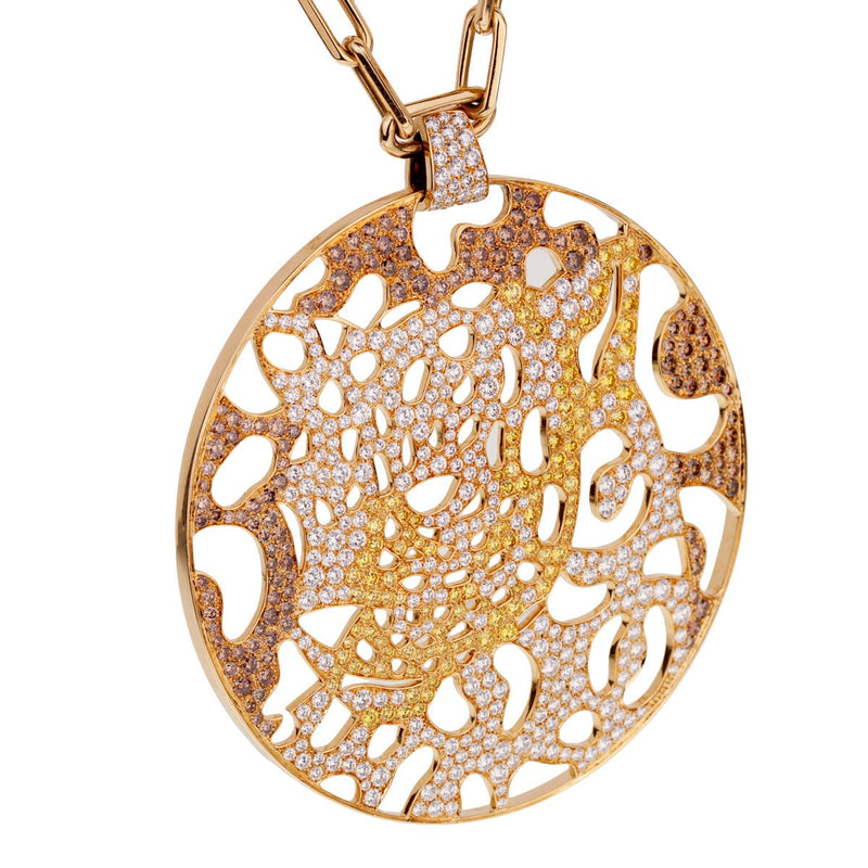 Cartier Panthere Openwork Limited Edition Gold Necklace 0002015