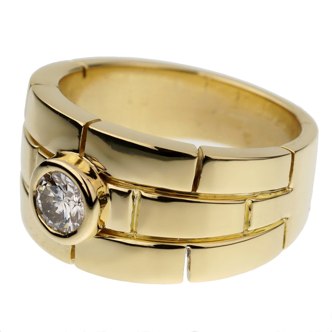 Cartier Panthere Solitaire Yellow Gold Band Ring 0003049