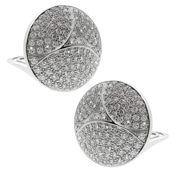 Cartier Pave Diamond White Gold Earrings 0000081