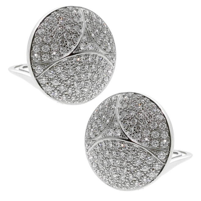 Cartier Pave Diamond White Gold Earrings 0000081