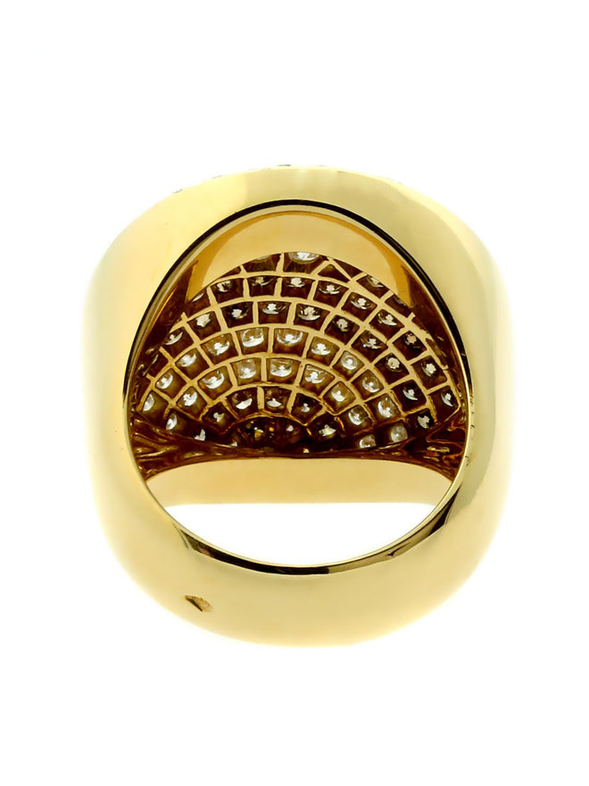 Cartier Pave Fancy Diamond Gold Ring 0000147