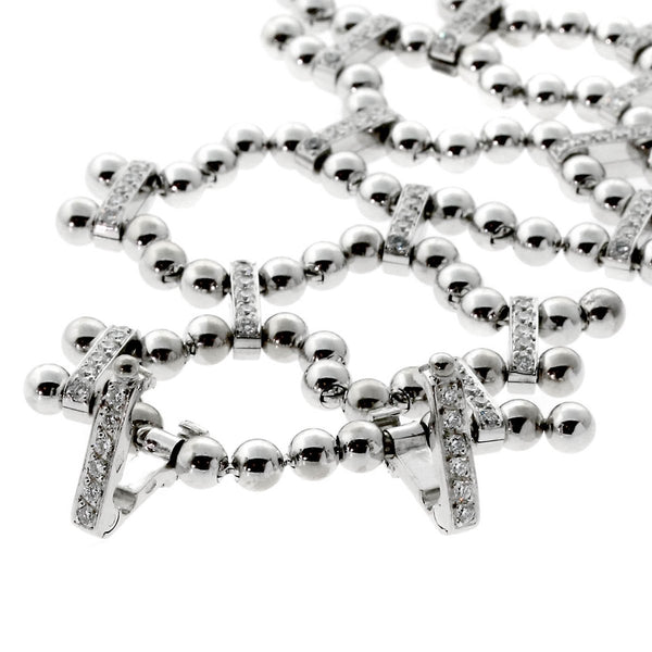 Cartier Perles de Diamants Diamond White Gold Bracelet cartier-perles-de-diamants-sleeve-diamond-bracelet-in-18k-white-