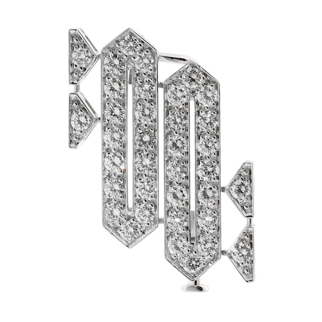 Cartier Platinum Diamond Brooch Necklace 0000576