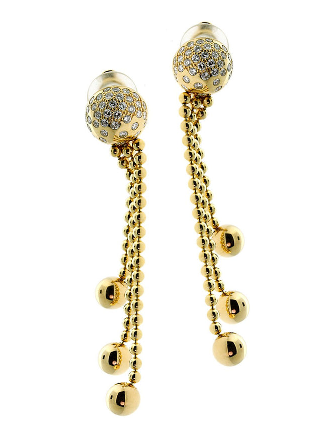 Cartier Pluie de Diamants Earrings in 18k Yellow Gold 0000083