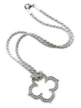 Cartier Quatrefoil Diamond White Gold Necklace 0000104