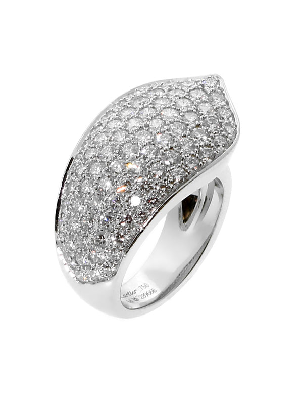 Cartier Ruban Diamond White Gold Ring 0000140