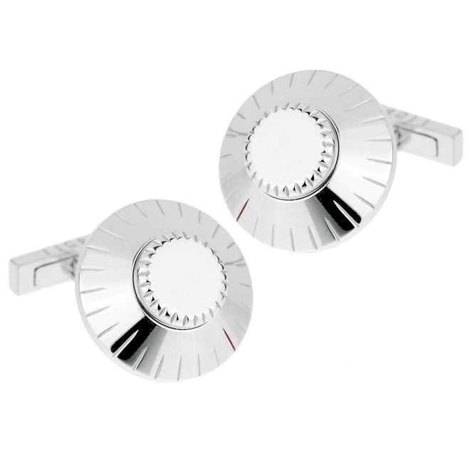 Cartier Safe Lock Combination White Gold Cufflinks 0001617