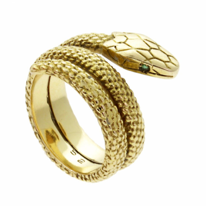 Cartier Snake Emerald Gold Ring 0000591