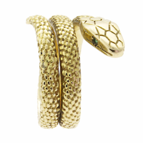 Cartier Snake Emerald Gold Ring 0000591