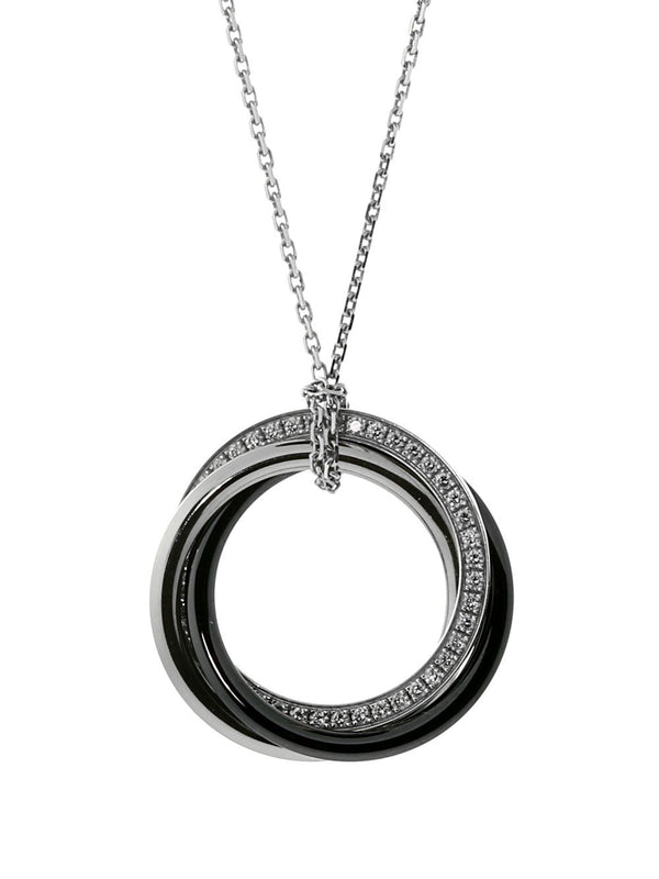 Cartier Trinity Ceramic Diamond Necklace CRT7301