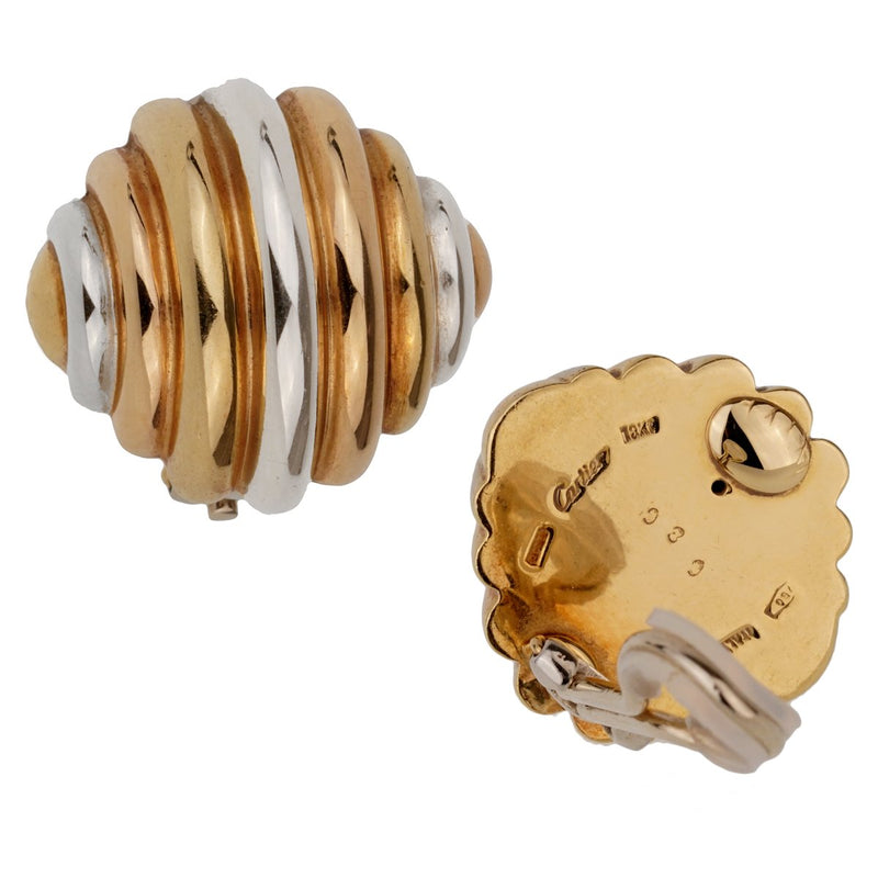 Cartier Trinity Clip On 18k Gold Earrings 0001063