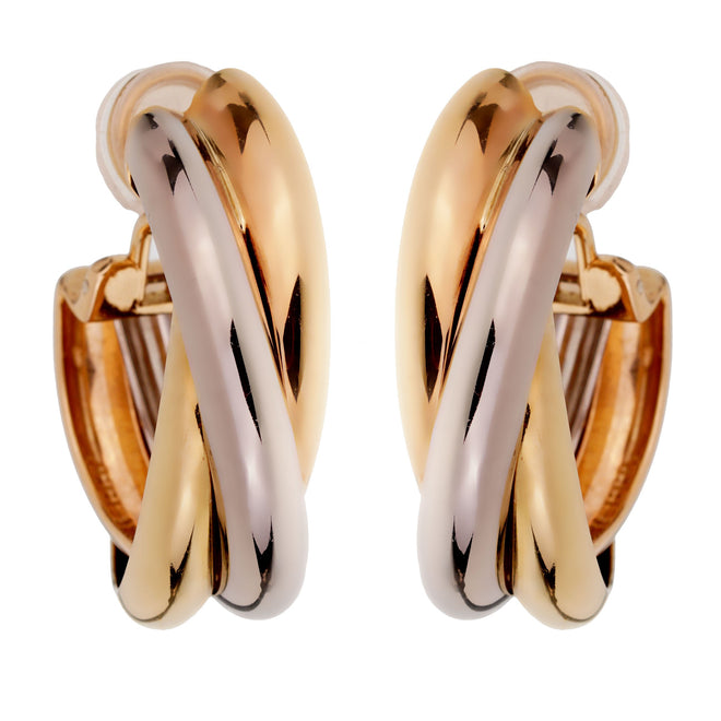 Cartier Trinity Extra Large Hoop Gold Earrings 0002012