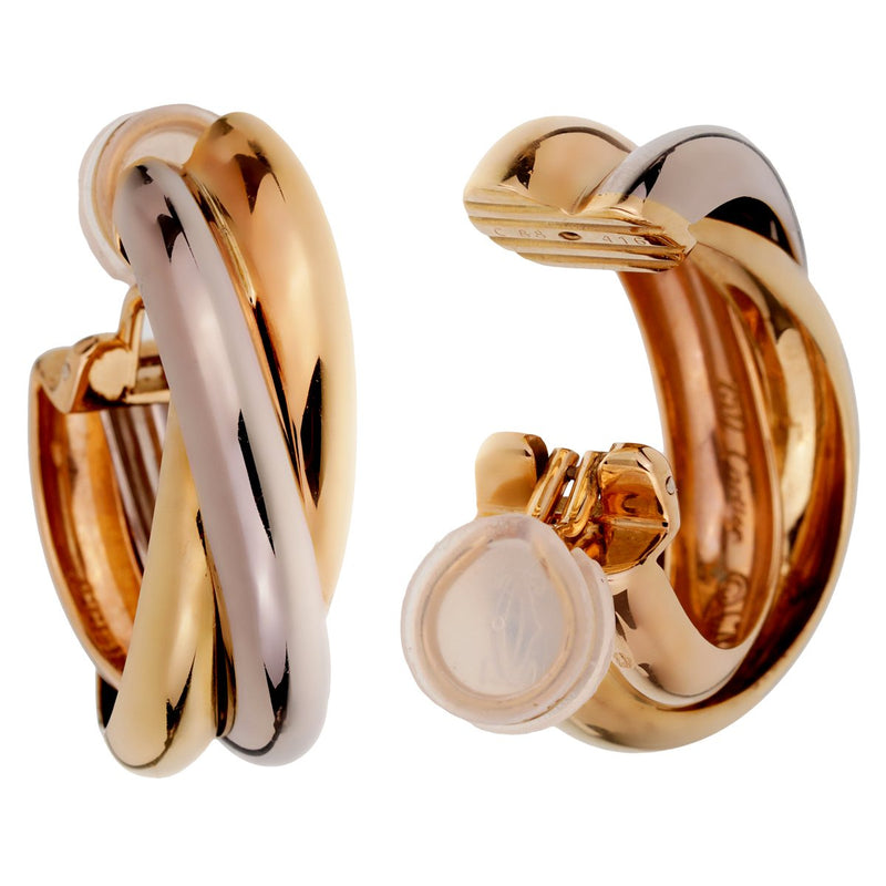Cartier Trinity Extra Large Hoop Gold Earrings 0002012