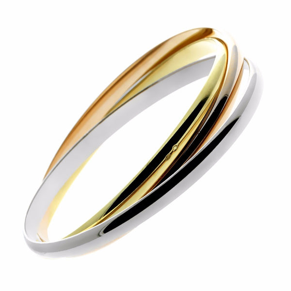 Cartier Trinity Gold Bangle Bracelet CRT9596