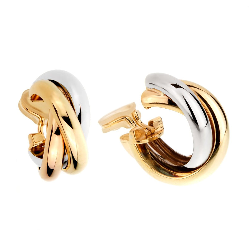 Cartier Trinity Gold Hoop Earrings 0000907
