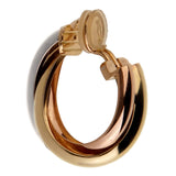 Cartier Trinity Large 18k Gold Hoop Earrings 0001085