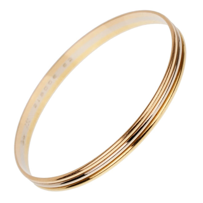 Cartier Trinity Slip On Gold Bangle Bracelet 0001873