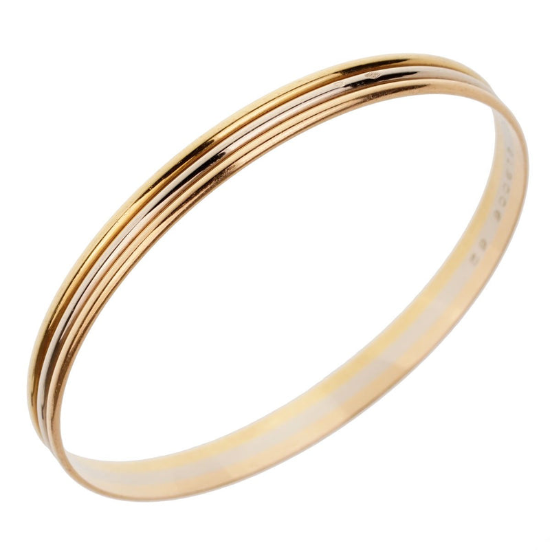 Cartier Trinity Slip On Gold Bangle Bracelet 0001873