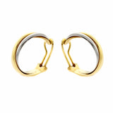 Cartier Trinity Three Color Gold Hoop Earrings 0000519