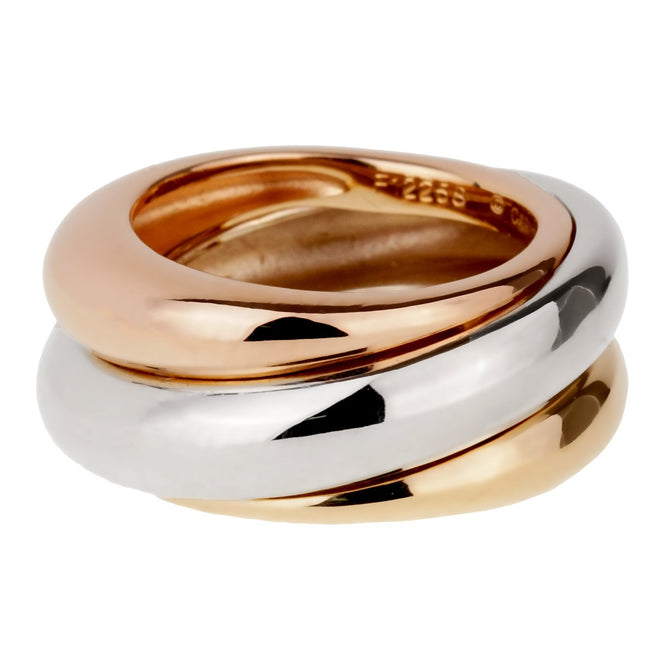 Cartier Trinity Tri Color Vintage Gold Ring 0001059