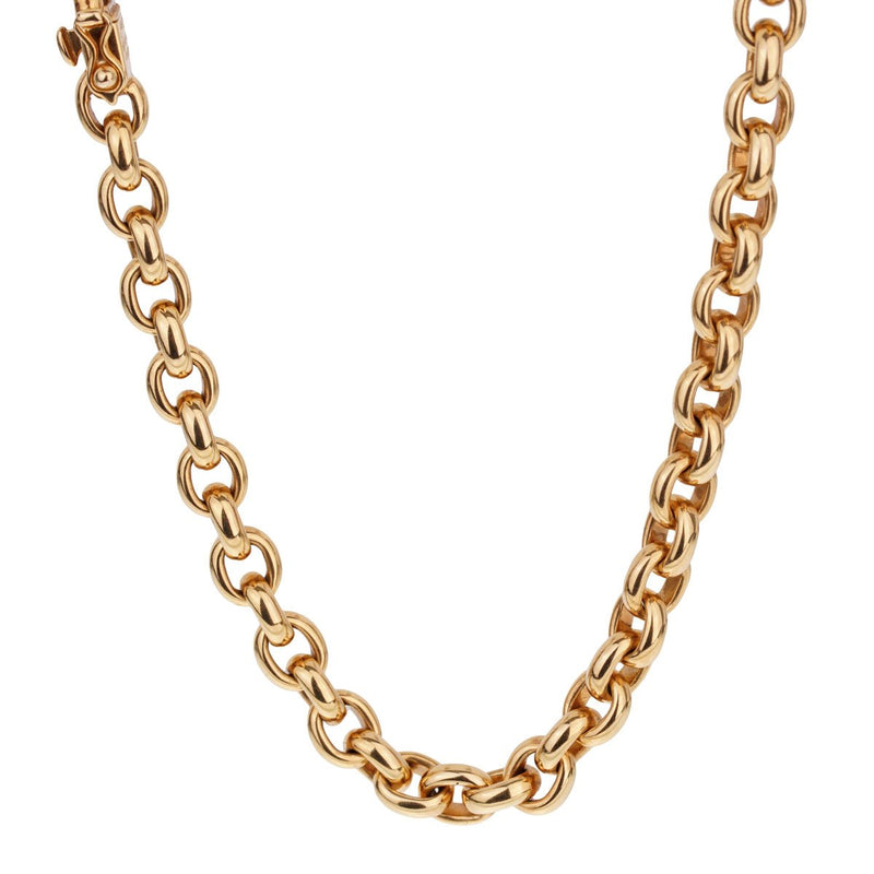 Cartier Vintage Cable Link Yellow Gold Necklace 0002014