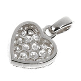 Cartier White Gold Diamond Heart Pendant Necklace 0002527