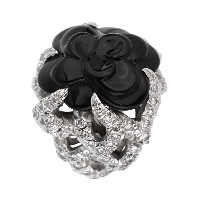 white gold chanel ring