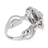 Chanel Camelia White Gold Diamond Ring 0002154