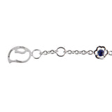 Chanel Camellia Sapphire Diamond White Gold Bracelet 0000921