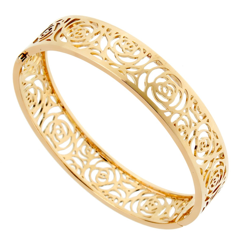 Chanel Camellia Yellow Gold Ajoure Bracelet – Opulent Jewelers