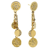 Chanel Charm Diamond Gold Earrings 0000051