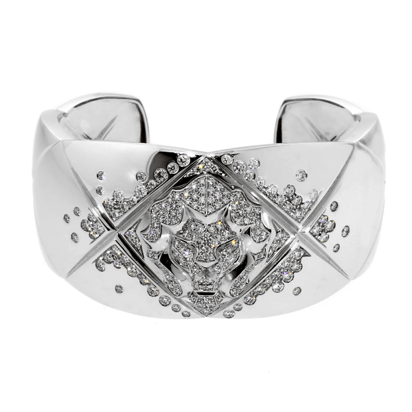 Chanel Coco Crush Diamond Cuff Bangle Bracelet 0000632