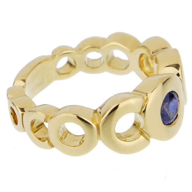 Chanel Coco Sapphire Yellow Gold Ring 0002166