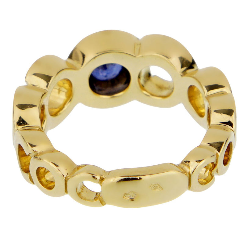 Chanel Coco Sapphire Yellow Gold Ring 0002166