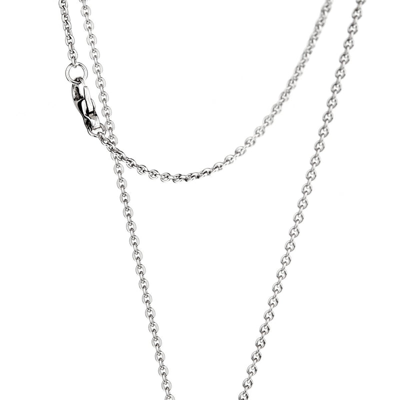 Chanel Comete Ceramic Diamond White Gold Necklace