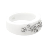 Chanel Comete Ceramic Medium Diamond Ring 0000629
