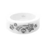 Chanel Comete Ceramic Medium Diamond Ring 0000629